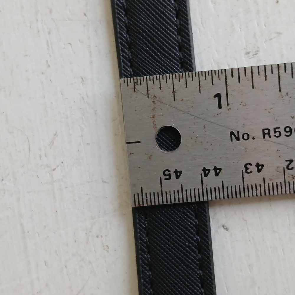 Black Strap Gold Hardware Replacement Crossbody B… - image 3